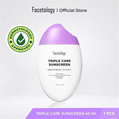 Jual Facetology Triple Care Sunscreen 40ml 100ml Dan New Matte