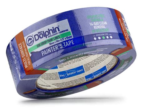 ᐉ Стрічка-скотч малярна Blue Dolphin Special Blue 38 мм х 50 м 14 днів ...