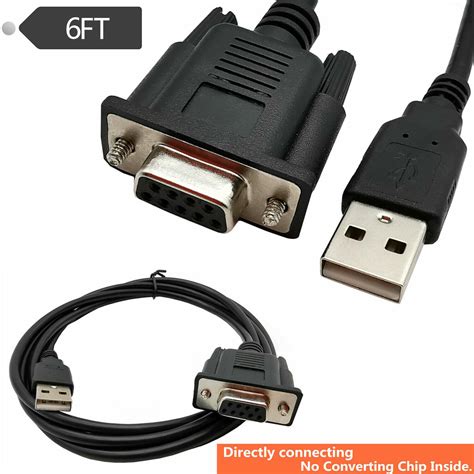 Rs Db Pin Female To Usb A Male Plc Serial Cable