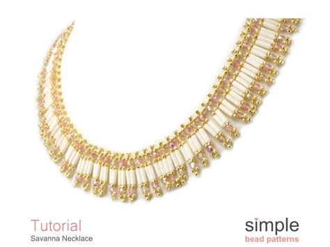 Bugle Bead Necklace Pattern Simple Bead Patterns