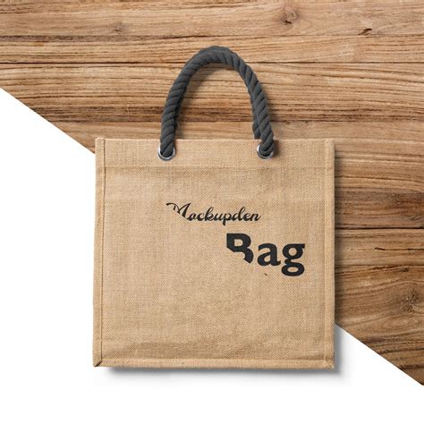 Free Jute Bag Mockup Psd Template Mockup Den