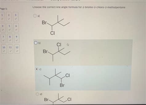 Solved Choose The Correct Line Angle Formula For Chegg