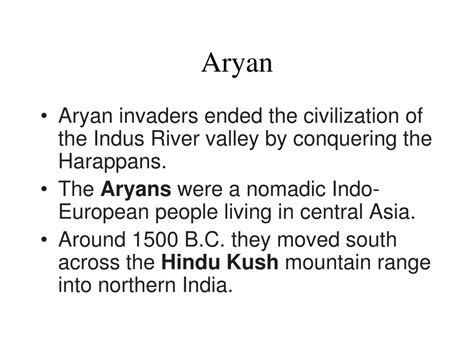 Ppt Aryan Civilization Powerpoint Presentation Free Download Id