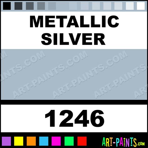 Metallic Silver Enamel Spray Paints - Aerosol Decorative Paints - 1246 ...