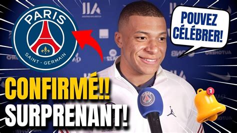 DERNIÈRES NOUVELLES MBAPPÉ A DÉCIDÉ QUE ACTUALITÉ PSG YouTube