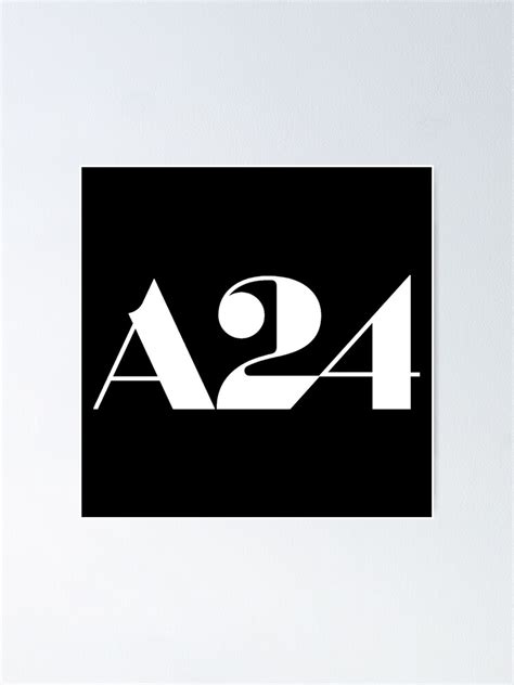 "A24 Logo (White)" Poster for Sale by dkonishi | Redbubble