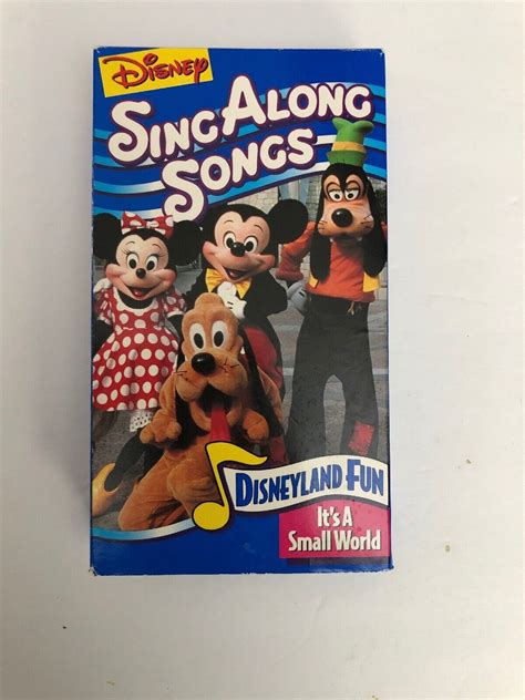 Walt Disney’s Sing Along Songs Disneyland Fun Small World VHS RARE ...