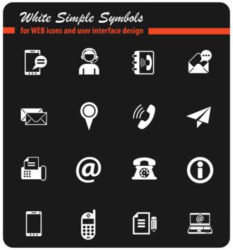 Contact White Icon PNG Images, Vectors Free Download - Pngtree