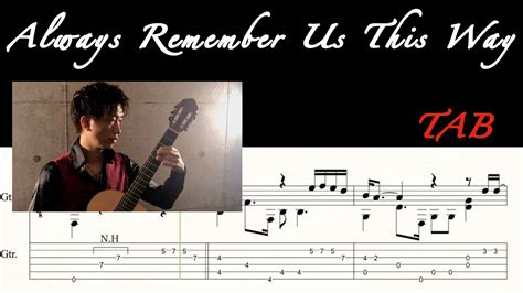 Lady Gaga Always Remember Us This Way Fingerstyle Guitar Chords