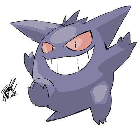 Just A Simple Gengar Sketch I Finished A Few Minutes Ago Rpokemon