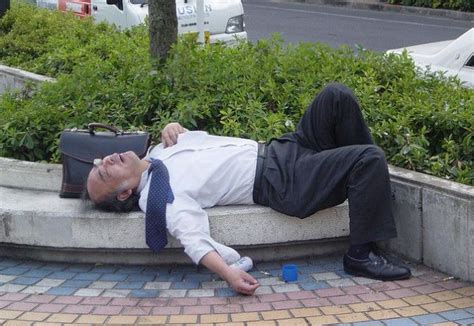 Photos Of Drunken Japanese Salarymen In Various Poses On The Train