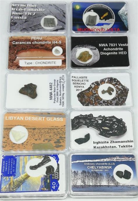 Lot of 10 Famous Meteorites "NO RESERVE PRICE" Various - Catawiki