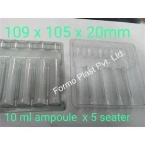 PVC Transparent Ampoule Packaging Tray Thickness 2mm At Rs 0 9 Piece