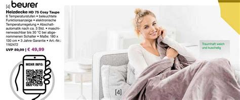 Beurer Heizdecke Hd75 Cosy Taupe Angebot bei EP - 1Prospekte.de