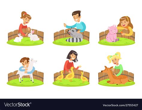 Petting Zoo Animals Cartoon