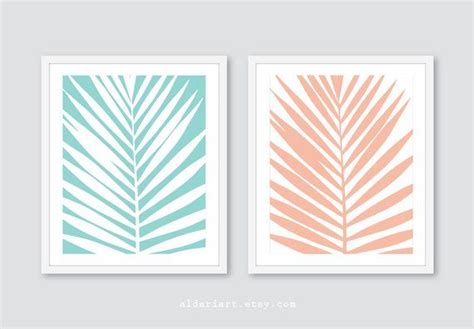 Palm Leaf Print Leaf Wall Art Palm Tree Art Print Modern Leaf Art