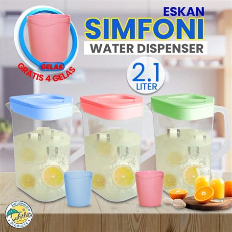 Teko Minum Eskan Set Teko Air Set Teko Gelas Set Lazada Indonesia