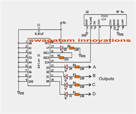 Simple RF Remote Control Circuit Without Microcontroller