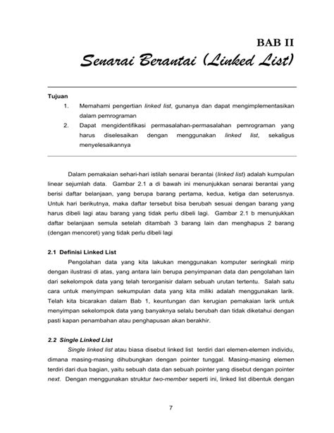 Senarai Berantai Linked List