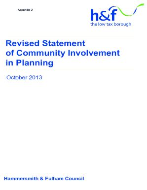 Fillable Online Democracy Lbhf Gov Statement Of Community Involvement