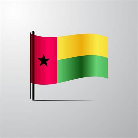 Guinea Bissau Waving Shiny Flag Design Vector 14346961 Vector Art At