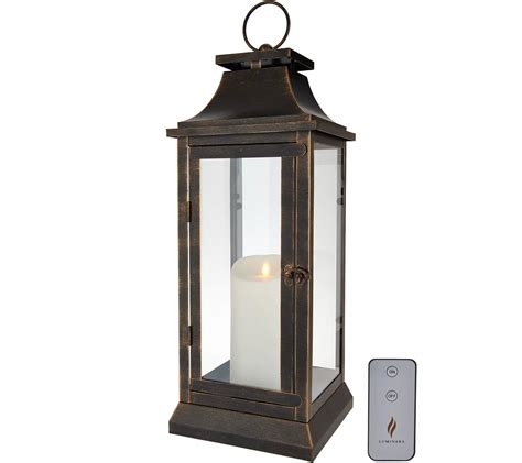 Luminara 19 Heritage 2 0 Lantern With Remote QVC