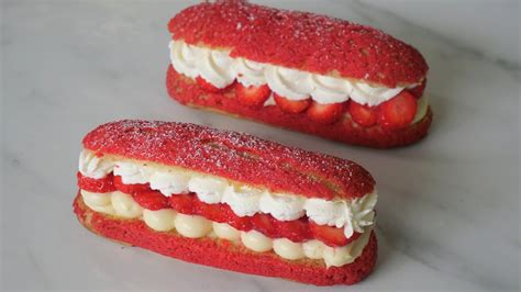 Recette Eclairs Aux Fraises Craquelin YouTube