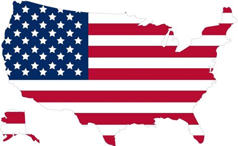 American Flag Map Vector Images Over 22 000