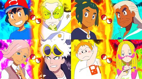 Ash Vs Faba Hau Vs Oak Ilima Vs Guzma Sophocles Vs Mina Full