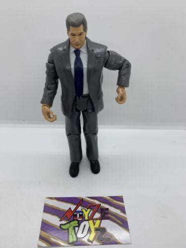 Vince Mcmahon Jakks Pacific Wrestling Figure Gray Suit Wwe Wwf