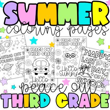 Coloring Pages Worksheets For 3rd Grade Summer Review