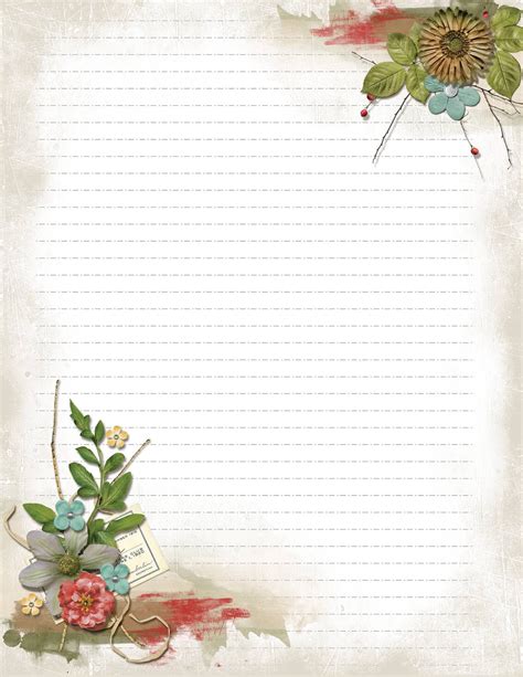 Lined Paper With Border Template