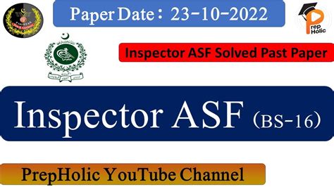 Asf Inspector Solved Paper Fpsc Solved Papers Airport