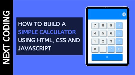 How To Create A Simple Calculator Using Html Css Js Images