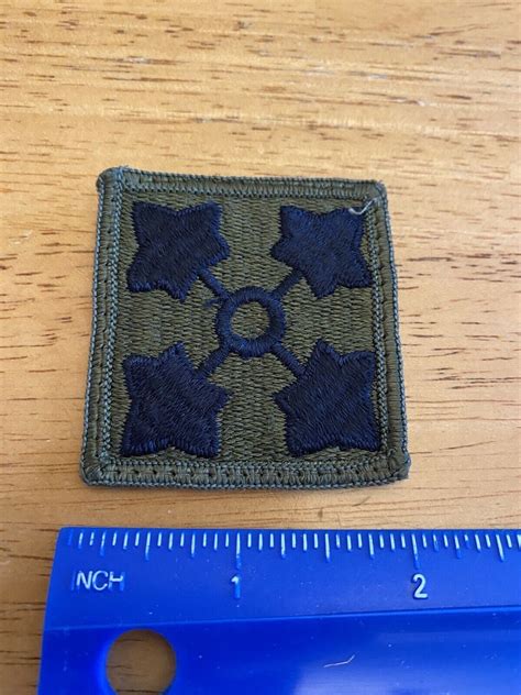 Us Army Th Infantry Division Patch Subdued Inv Ebay