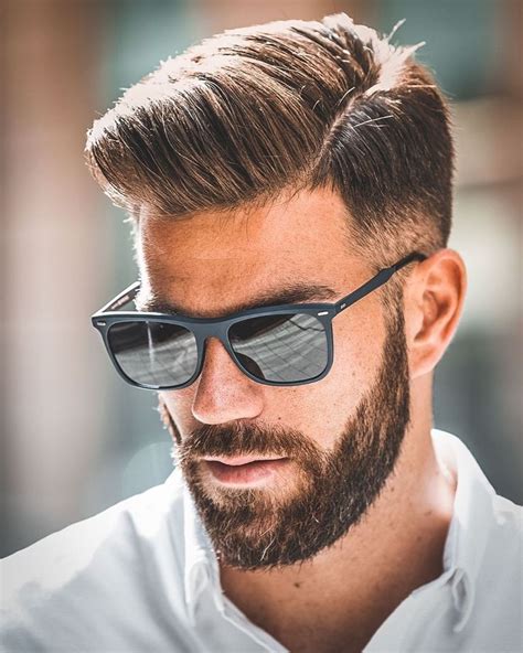 Classy Hairstyle With Short Beard Hair And Beard Styles Trending