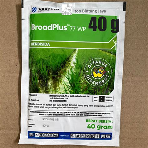 Jual Herbisida Sistemik Pra Tumbuh Padi BroadPlus Broad Plus 77WP 40