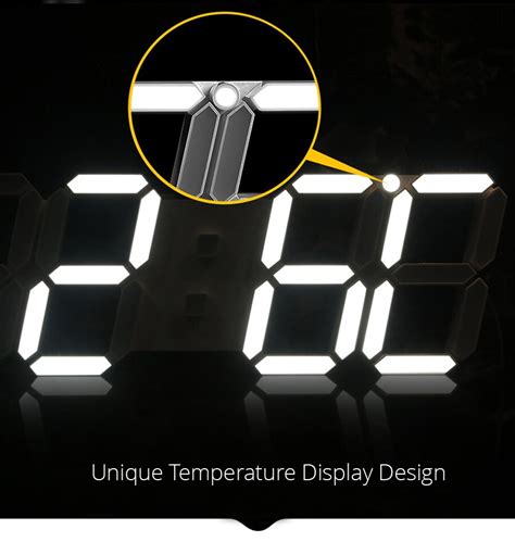 3D LED Modern Digital Clock for Wall – GearDiggers