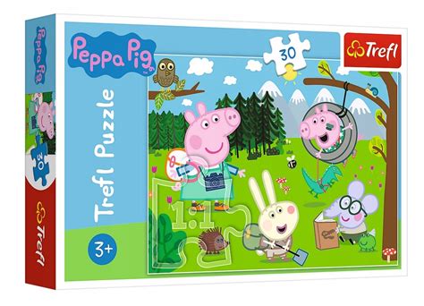 PUZZLE TREFL DLA DZIECI LEŚNA WYPRAWA ŚWINKA PEPPA 12521683127 Allegro pl