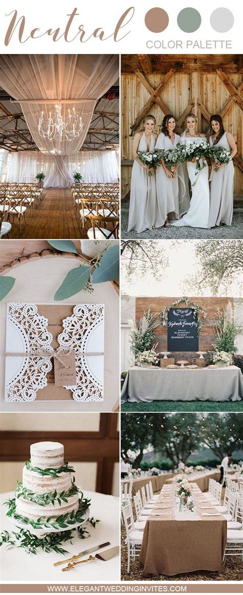 10 Swoon-Worthy Neutral Wedding Color Palette Ideas ...