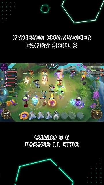 Commander Baru Fanny Coba Skill 3 Combo 6 6 Pasang 11 Hero Dijamin Auto Win Youtube