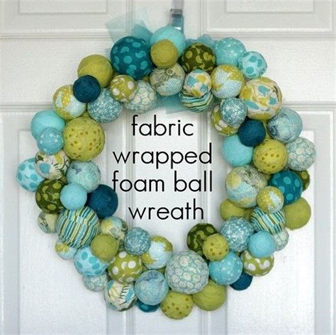 Diy Fabric Wrapped Styrofoam Ball Wreath Tutorial By Irma Fabric