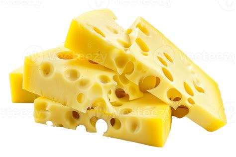 Swiss Cheese Slices Isolated Against A Transparent Background 48743711 Png