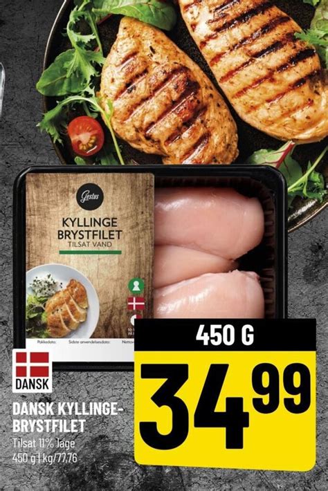 Dansk Kyllinge Brystfilet Tilbud Hos L Vbjerg