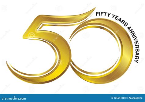 50 Years Logo Gold