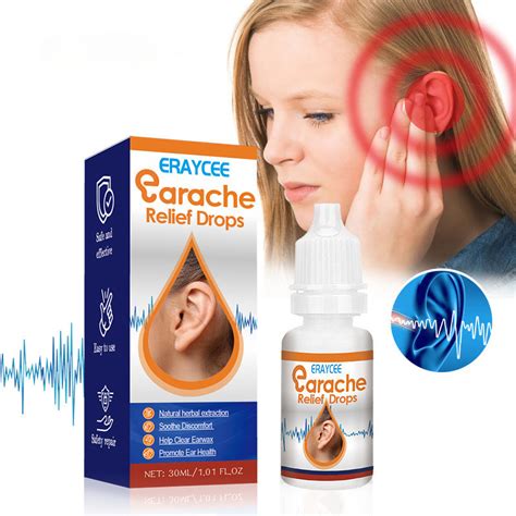 Ear Ringing Relieving Drops Deafness Clean Soften Earwax Canal Blockage ...