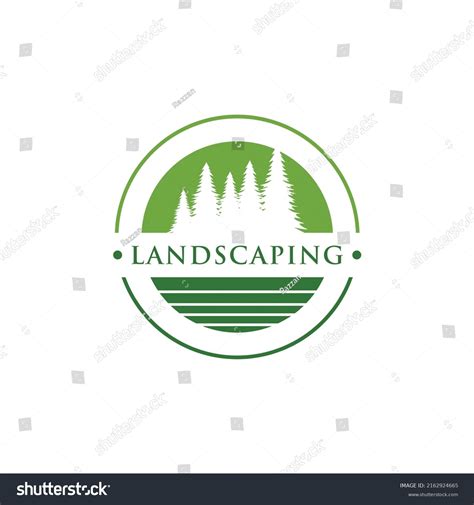 Green Landscaping Vector Logo Template Stock Vector Royalty Free