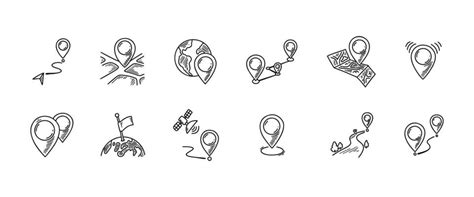 Location Sketch Vector Art Icons And Graphics For Free Download