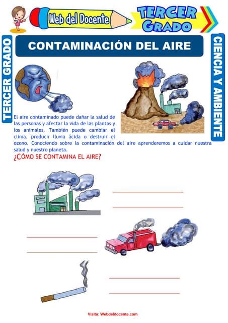 Contaminación Del Aire Para Tercer Grado De Primariadoc