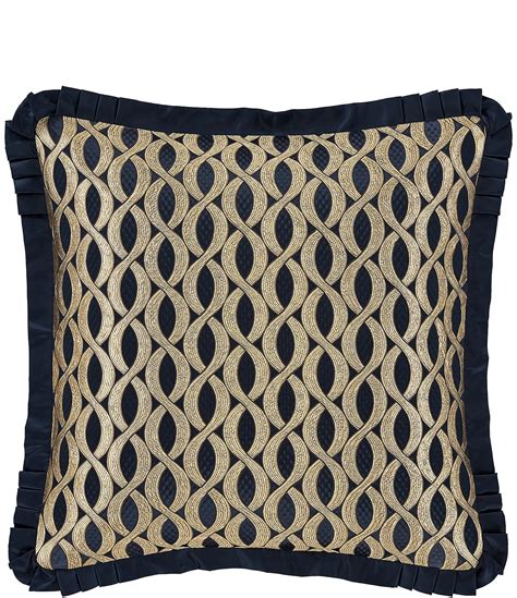 J Queen New York Biagio Bold Interlocking Woven Damask Reversible Euro Sham Dillard S